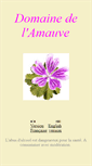 Mobile Screenshot of domainedelamauve.fr